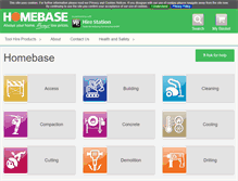 Tablet Screenshot of homebase.hirestation.co.uk